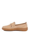 Beige Genuine Leather Anatomic Womens Casual Shoes Z078 Z