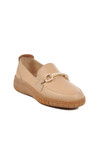 Beige Genuine Leather Anatomic Womens Casual Shoes Z078 Z