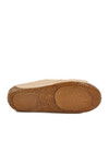 Beige Genuine Leather Womens Slippers 012 Z