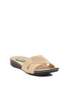 Beige Gel Sole Anatomic Womens Slippers 6806 Z