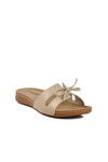 Beige Thin Sole Anatomical Womens Slippers 11-367 Z