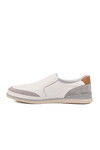 White Genuine Leather Mens Casual Shoes 5Y2064-R176 M