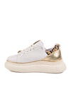 White Thick Sole Womens Sneaker T-300 Z