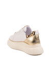 White Thick Sole Womens Sneaker T-300 Z