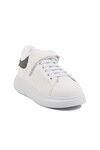 White Black Velcro Laced Boys Sports Shoes 160 F