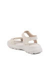 White Velcro Lightweight Womens Sandals T-006 Z