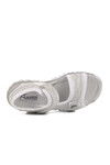 Silver Glitter Velcro Orthopedic Girls Sports Sandals 25T104 F