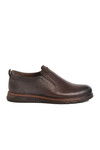 Brown Genuine Leather Mens Casual Shoes 014 M
