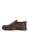 Brown Genuine Leather Mens Casual Shoes 014 M
