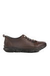 Brown Genuine Leather Anatomic Womens Casual Shoes 605 Z