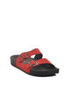 Red Double-Strap Womens Slippers 43.001 Z