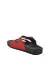 Red Double-Strap Womens Slippers 43.001 Z