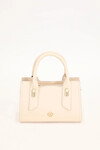 Cream Multi-Compartment Handbag and Shoulder Bag 930175