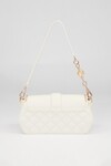 Krem Yuvarlak Toka Detay Omuz Çantası 930389