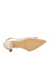 Cream Thin Heeled Evening Shoes PC-54547 Z