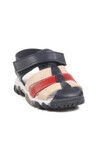 Navy Blue Red Velcro Lightweight Unisex Baby Sandals 173101 B