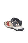 Navy Blue Red Velcro Boys Sports Sandals 173101 P
