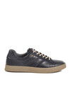 Navy Blue Genuine Leather Mens Casual Shoes C2023 M