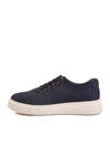 Navy Blue Nubuck Genuine Leather Mens Casual Shoes A-55 M
