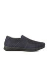 Navy Blue Nubuck Genuine Leather Orthopedic Mens Casual Shoes 3Y1657 M