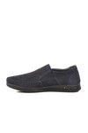 Navy Blue Nubuck Genuine Leather Orthopedic Mens Casual Shoes 3Y1657 M