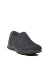 Navy Blue Nubuck Genuine Leather Orthopedic Mens Casual Shoes 3Y1657 M