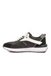 Black and White Genuine Leather Mens Casual Shoes 2Y1076-6285 M