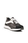 Black and White Genuine Leather Mens Casual Shoes 2Y1076-6285 M