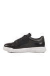 Black and White Genuine Leather Mens Sneaker Premium 2040 M