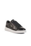 Black and White Genuine Leather Mens Sneaker Premium 2040 M