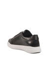 Black and White Genuine Leather Mens Sneaker Premium 2040 M