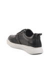 Black and White Genuine Leather Mens Sneaker Premium 412 M