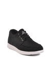 Black White Linen Lightweight Mens Casual Shoes 023 M