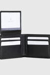 Black Genuine Leather Mens Card Holder 1807