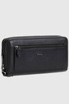 Black Genuine Leather Mens Clutch Bag 4274