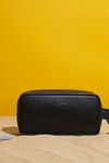 Black Genuine Leather Mens Handbag 4290