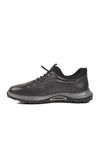 Black Genuine Leather Mens Casual Shoes 5Y2844 M