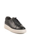 Black Genuine Leather Mens Casual Shoes A-55 M