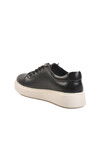 Black Genuine Leather Mens Casual Shoes A-55 M