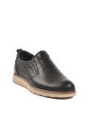 Black Genuine Leather Mens Casual Shoes 014 M