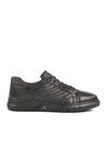 Black Genuine Leather Fur Lined Mens Casual Shoes 2K1244-HK-510 M