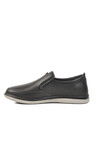 Black Genuine Leather Orthopedic Mens Casual Shoes 2Y1037 M