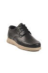 Black Genuine Leather Mens Casual Shoes D2302 M