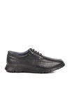 Black Genuine Leather Mens Casual Shoes 667 M
