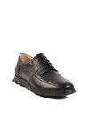 Black Genuine Leather Large Size Mens Casual Shoes 667 M
