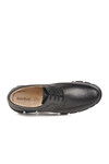 Black Genuine Leather Large Size Mens Casual Shoes 667 M