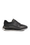 Black Genuine Leather Mens Sneaker Erroo 2614 M