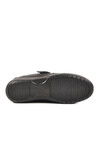Black Genuine Leather Velcro Anatomic Womens Casual Shoes 42633 Z