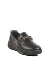 Black Genuine Leather Anatomic Womens Casual Shoes Z078 Z