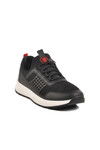 Black Red Mesh Lightweight Flexible Mens Sneakers M